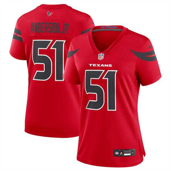 Women's Houston Texans #51 Will Anderson Jr. Red 2024 Alternate Stitched Jersey Dzhi,We sell and wholesale Women's Houston Texans #51 Will Anderson Jr. Red 2024 Alternate Stitched Jersey Dzhi on line form chian!